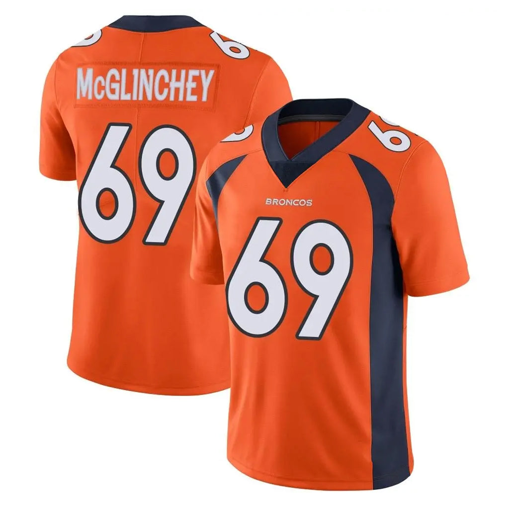 Punc D.Broncos #69 Mike McGlinchey Player Orange Color Vapor Untouchable Limited Game Stitched Jerseys