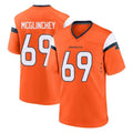 Punc D.Broncos #69 Mike McGlinchey Player Orange Home Game Stitched Jerseys