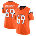 Punc D.Broncos #69 Mike McGlinchey Player Orange Vapor F.U.S.E. Limited Home Game Stitched Jerseys