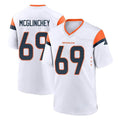 Punc D.Broncos #69 Mike McGlinchey Player White Home Game Stitched Jerseys