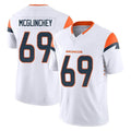 Punc D.Broncos #69 Mike McGlinchey Player White Limited Vapor F.U.S.E. Home Game Stitched Jerseys