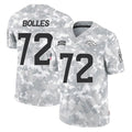 Punc D.Broncos #72 Garett Bolles Player Arctic Camo Salute To Service Limited Stitched Jerseys