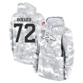 Punc D.Broncos #72 Garett Bolles Player Arctic Camo Salute to Service Hoodies Limited Game Stitched Jerseys