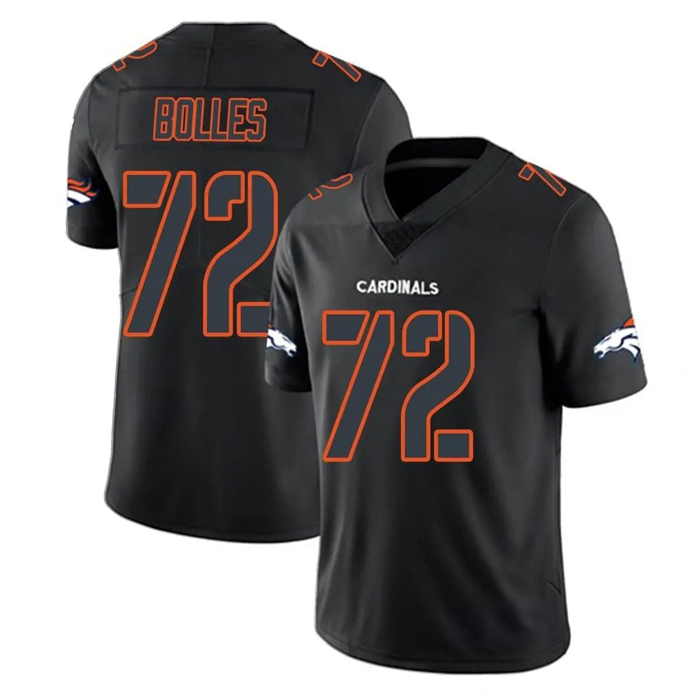 Punc D.Broncos #72 Garett Bolles Player Black Impact Limited Game Stitched Jerseys