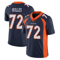 Punc D.Broncos #72 Garett Bolles Player Navy Vapor Untouchable Limited Game Stitched Jerseys