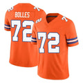 Punc D.Broncos #72 Garett Bolles Player Orange Limited Alternate Vapor F.U.S.E. Throwback Game Stitched Jerseys