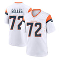 Punc D.Broncos #72 Garett Bolles Player White Home Game Stitched Jerseys