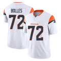 Punc D.Broncos #72 Garett Bolles Player White Limited Vapor F.U.S.E. Home Game Stitched Jerseys