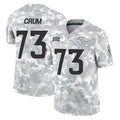 Punc D.Broncos #73 Frank Crum Player Arctic Camo Salute To Service Limited Stitched Jerseys