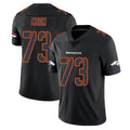 Punc D.Broncos #73 Frank Crum Player Black Impact Limited Game Stitched Jerseys