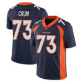Punc D.Broncos #73 Frank Crum Player Navy Vapor Untouchable Limited Game Stitched Jerseys