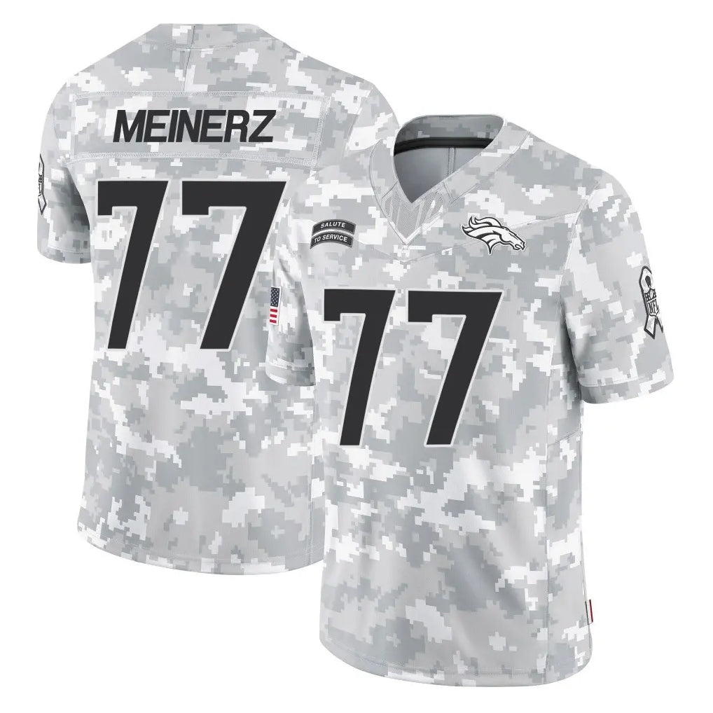 Punc D.Broncos #77 Quinn Meinerz Player Arctic Camo Salute To Service Limited Stitched Jerseys