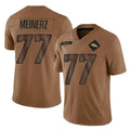 Punc D.Broncos #77 Quinn Meinerz Player Brown Salute To Service Limited Stitched Jerseys