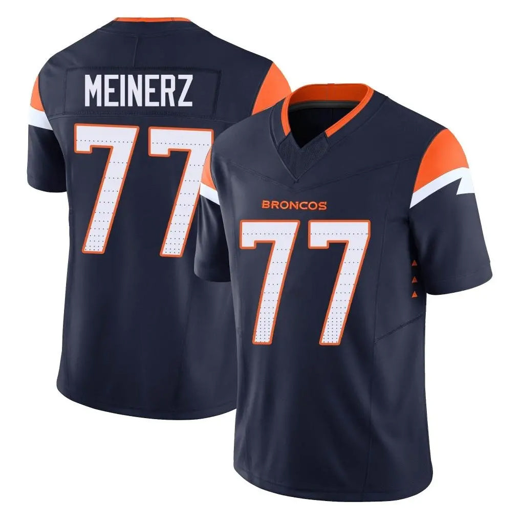 Punc D.Broncos #77 Quinn Meinerz Player Navy Limited Vapor F.U.S.E. Home Game Stitched Jerseys