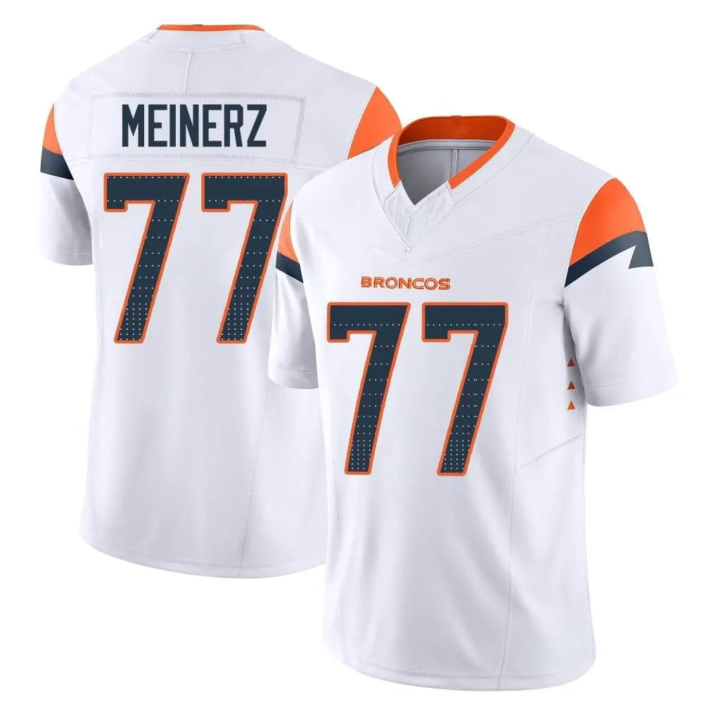 Punc D.Broncos #77 Quinn Meinerz Player White Limited Vapor F.U.S.E. Home Game Stitched Jerseys