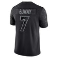 Punc D.Broncos #7 John Elway Player Black RFLCTV Limited Stitched Jerseys