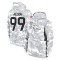 Punc D.Broncos #99 Zach Allen Player Arctic Camo Salute to Service Hoodies Limited Game Stitched Jerseys