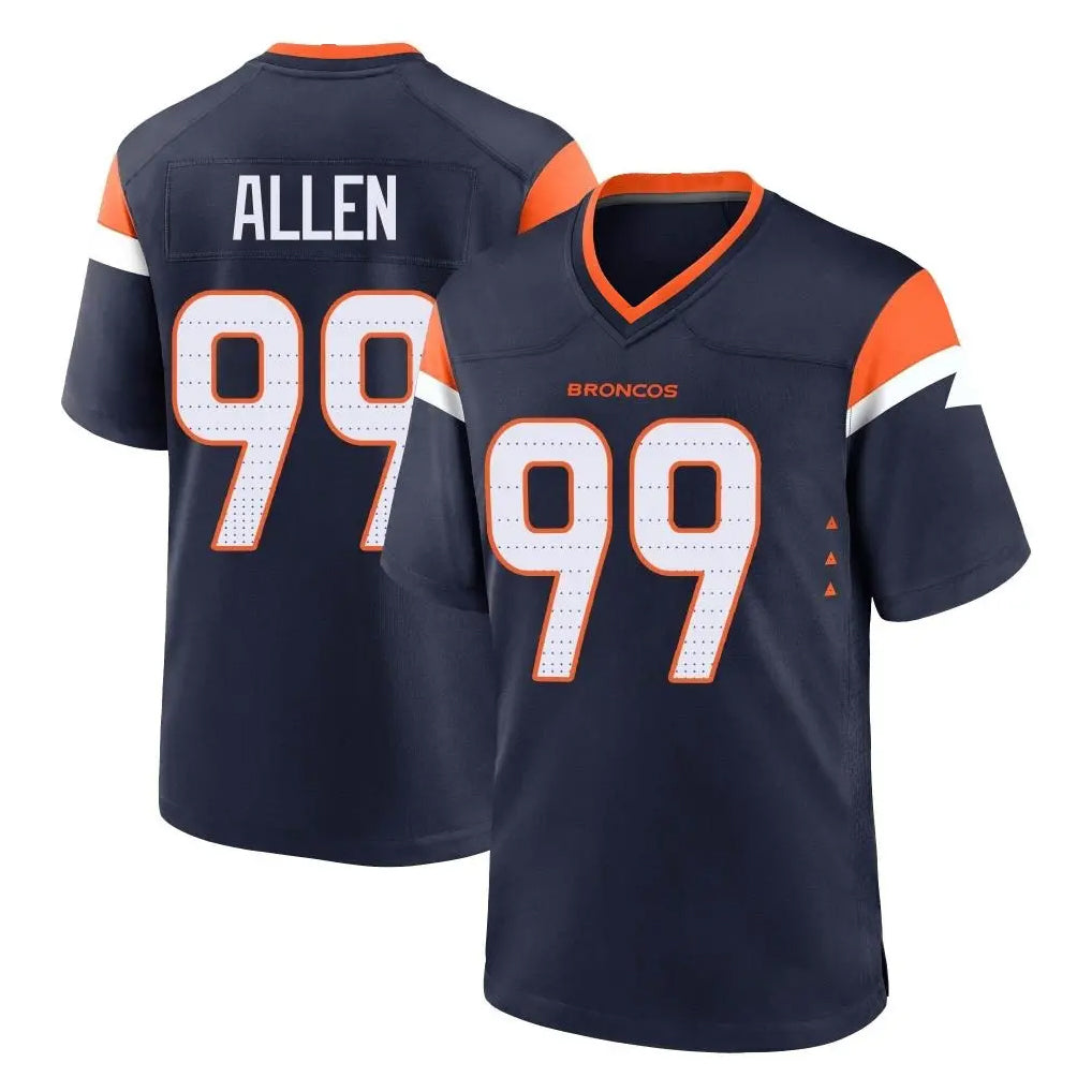 Punc D.Broncos #99 Zach Allen Player Navy Home Game Stitched Jerseys