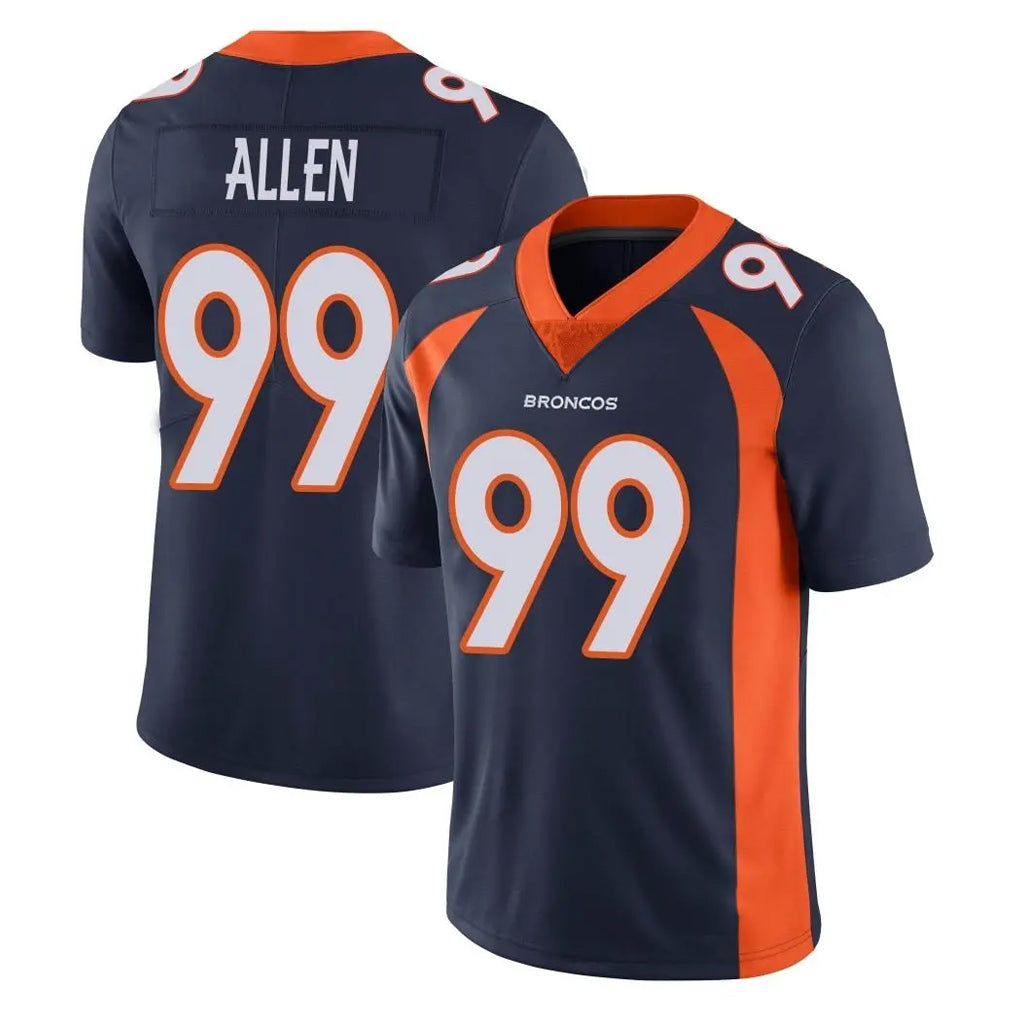 Punc D.Broncos #99 Zach Allen Player Navy Vapor Untouchable Limited Game Stitched Jerseys