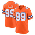 Punc D.Broncos #99 Zach Allen Player Orange Alternate Collection Throwback Game Stitched Jerseys