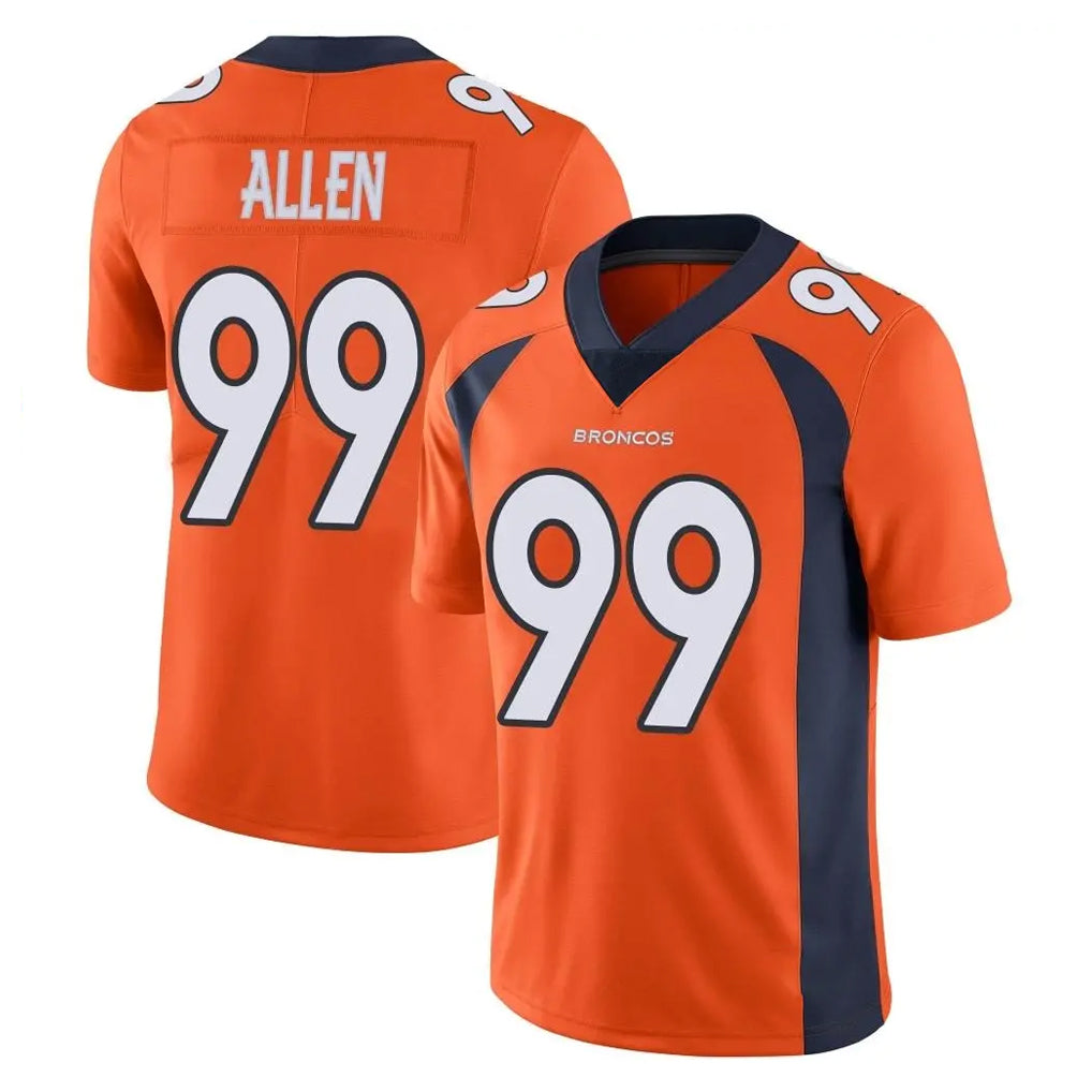 Punc D.Broncos #99 Zach Allen Player Orange Color Vapor Untouchable Limited Game Stitched Jerseys