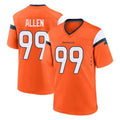 Punc D.Broncos #99 Zach Allen Player Orange Home Game Stitched Jerseys