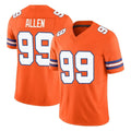 Punc D.Broncos #99 Zach Allen Player Orange Limited Alternate Vapor F.U.S.E. Throwback Game Stitched Jerseys