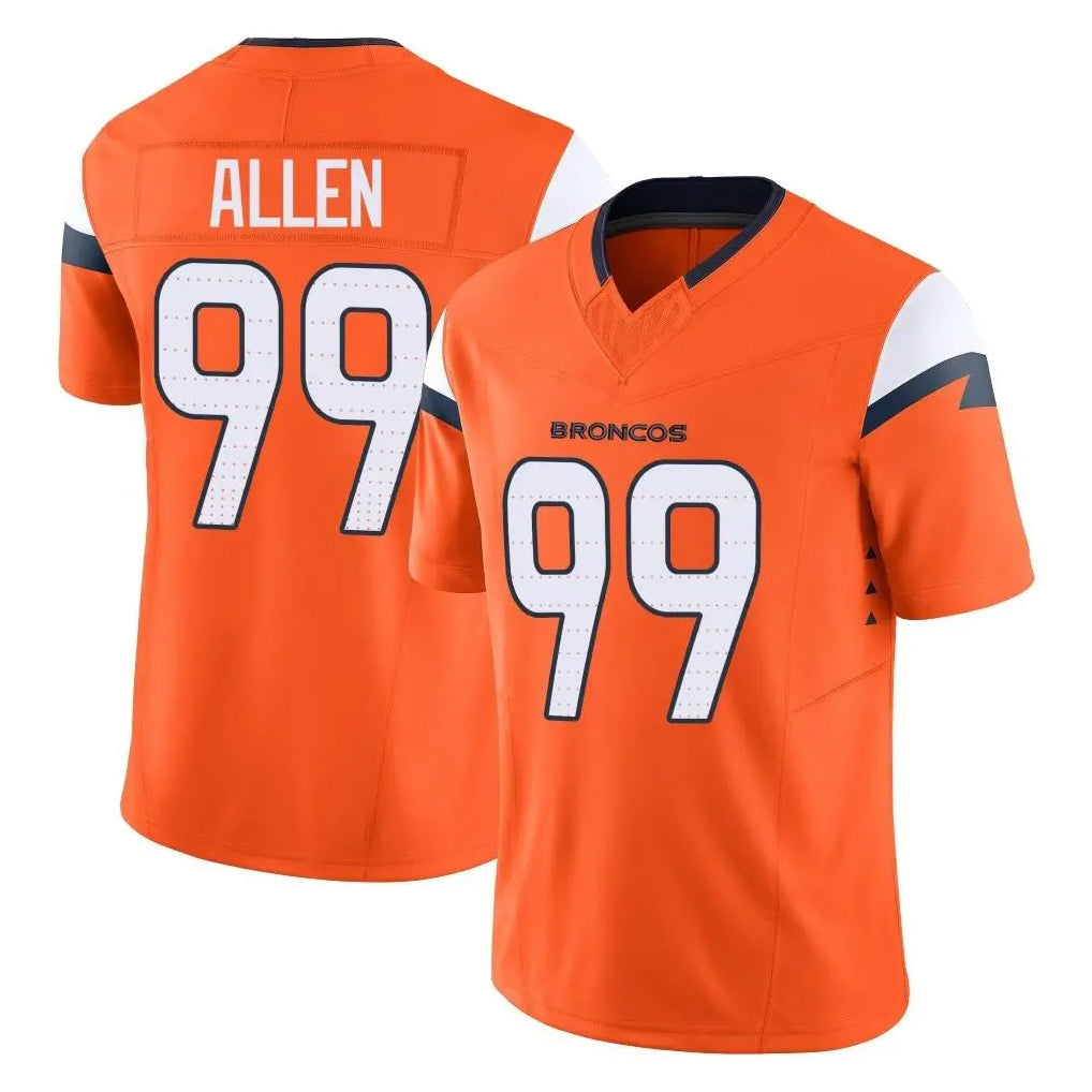 Punc D.Broncos #99 Zach Allen Player Orange Vapor F.U.S.E. Limited Home Game Stitched Jerseys