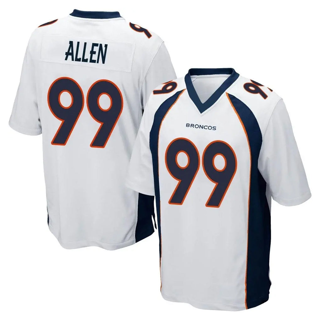 Punc D.Broncos #99 Zach Allen Player White Game Stitched Jerseys