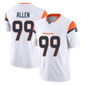 Punc D.Broncos #99 Zach Allen Player White Limited Vapor F.U.S.E. Home Game Stitched Jerseys