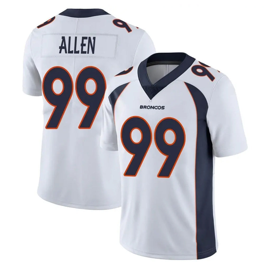 Punc D.Broncos #99 Zach Allen Player White Vapor Untouchable Limited Home Game Stitched Jerseys