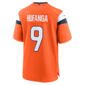 Punc D.Broncos #9 Talanoa Hufanga Orange Team Game Stitched Jerseys