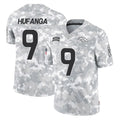 Punc D.Broncos #9 Talanoa Hufanga Player Arctic Camo Salute To Service Limited Stitched Jerseys