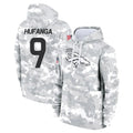 Punc D.Broncos #9 Talanoa Hufanga Player Arctic Camo Salute to Service Hoodies Limited Game Stitched Jerseys