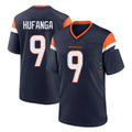Punc D.Broncos #9 Talanoa Hufanga Player Navy Home Game Stitched Jerseys
