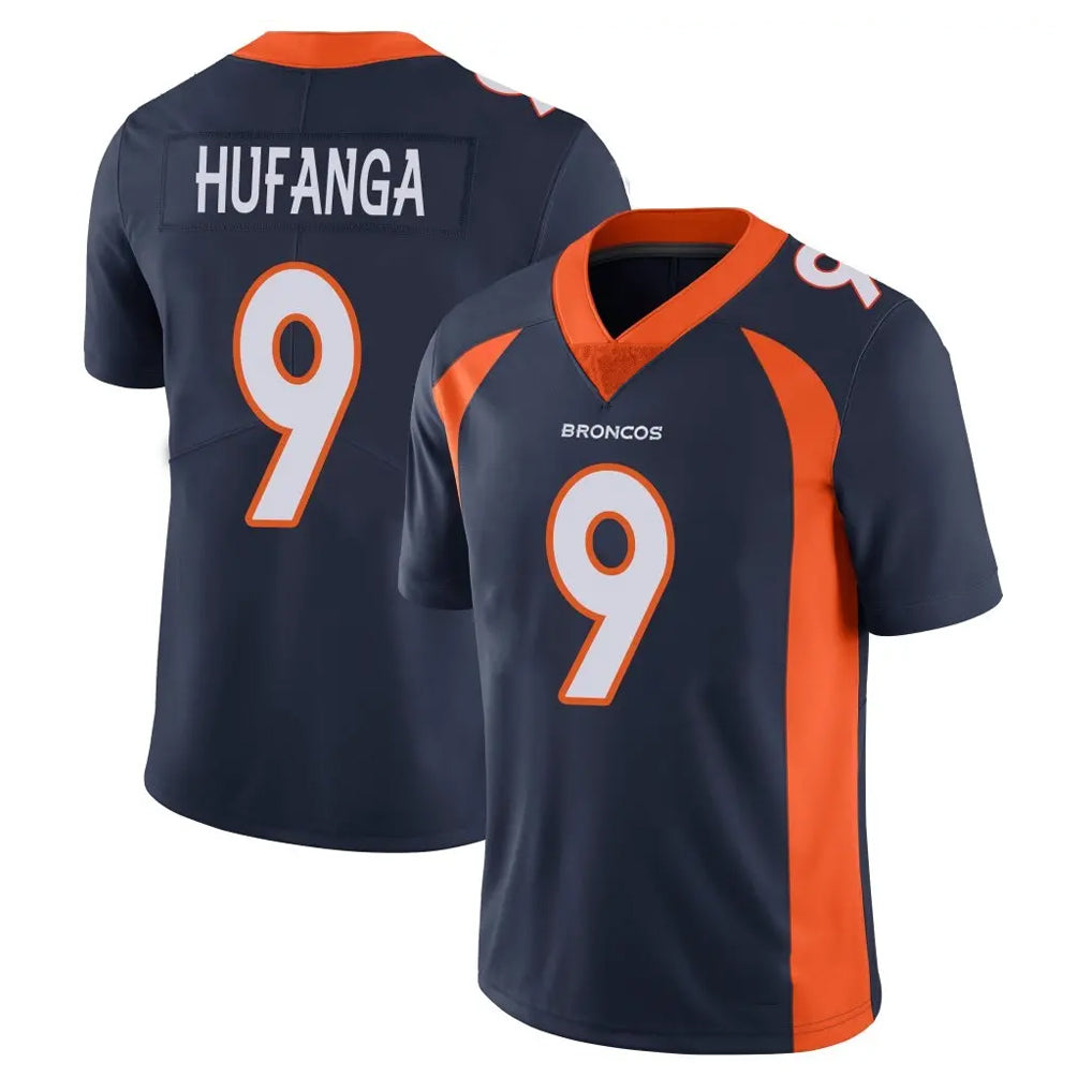 Punc D.Broncos #9 Talanoa Hufanga Player Navy Vapor Untouchable Limited Game Stitched Jerseys