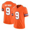 Punc D.Broncos #9 Talanoa Hufanga Player Orange Limited Alternate Vapor F.U.S.E. Throwback Game Stitched Jerseys