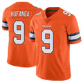 Punc D.Broncos #9 Talanoa Hufanga Player Orange Vapor Untouchable Limited Home Game Stitched Jerseys