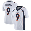 Punc D.Broncos #9 Talanoa Hufanga Player White Vapor Untouchable Limited Home Game Stitched Jerseys