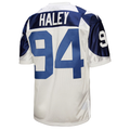 Punc D.Cowboys 1994 #94 Charles Haley Mitchell & Ness White Authentic Throwback Retired Player Stitched Puhic Jersey