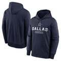 Punc D.Cowboys Navy Toss Sweep Performance Pullover Hoodie Limited Blank Player Stitched Jerseys