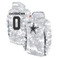 Punc D.Cowboys #0 DeMarvion Overshown Player Arctic Camo Salute to Service Hoodies Limited Game Stitched Jerseys