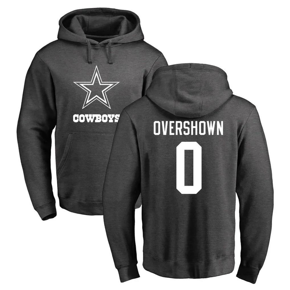 Punc D.Cowboys #0 DeMarvion Overshown Player Ash One Color Pullover Hoodie Limited Stitched Jerseys