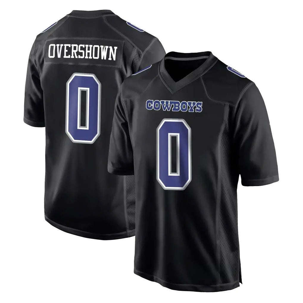 Punc D.Cowboys #0 DeMarvion Overshown Player Carbon Black Fashion Home Game Stitched Jerseys