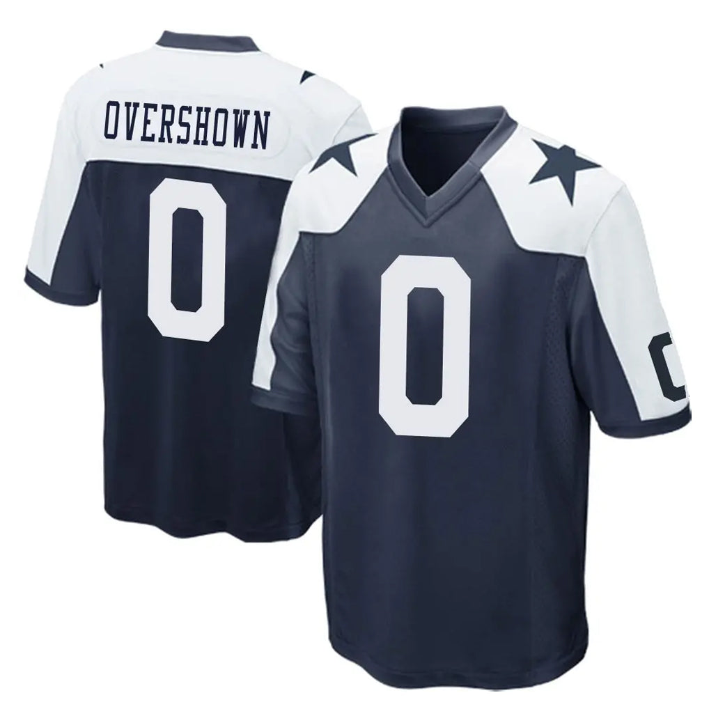 Punc D.Cowboys #0 DeMarvion Overshown Player Navy-White Alternate Home Game Stitched Jerseys