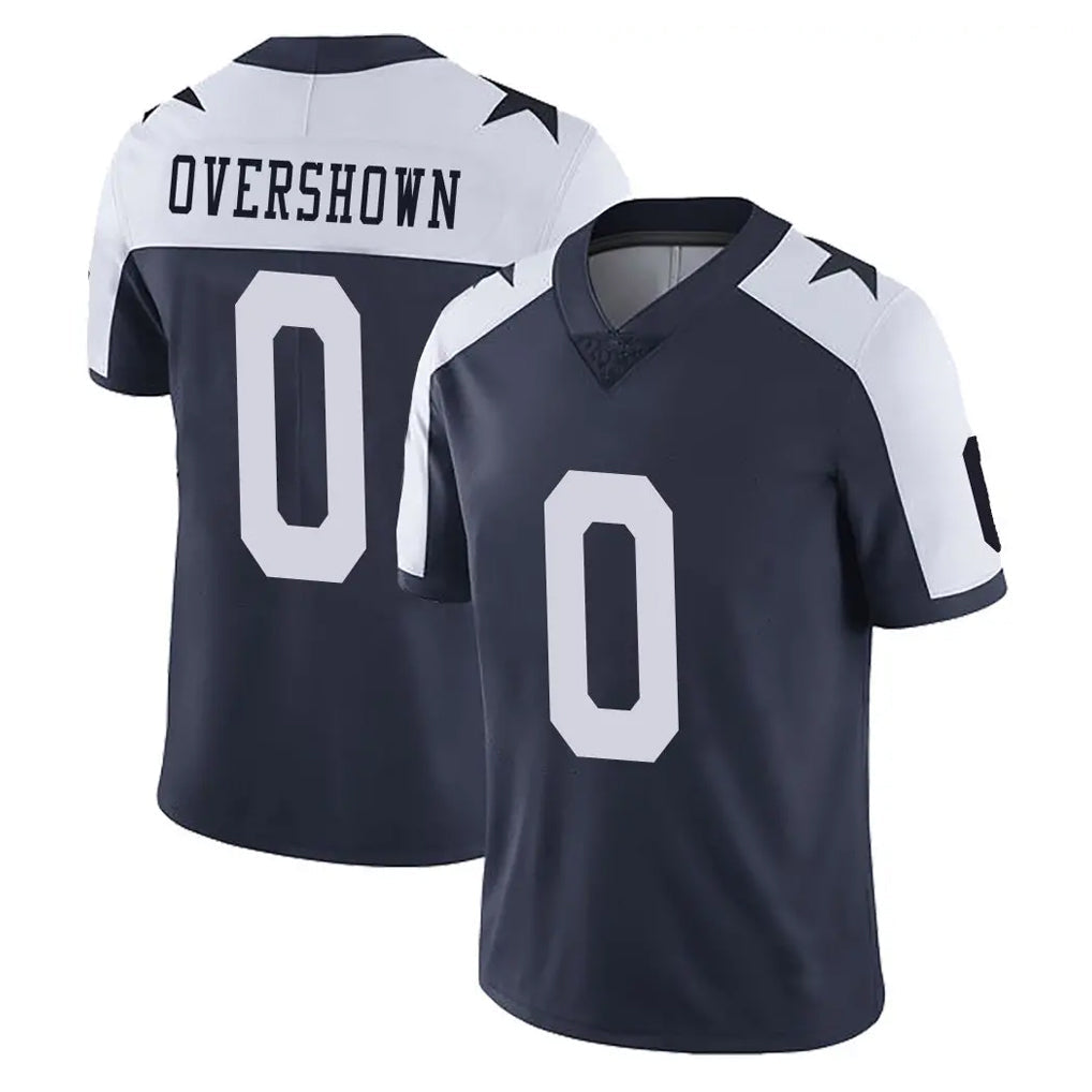 Punc D.Cowboys #0 DeMarvion Overshown Player Navy-White Limited Alternate Vapor Untouchable Home Game Stitched Jerseys