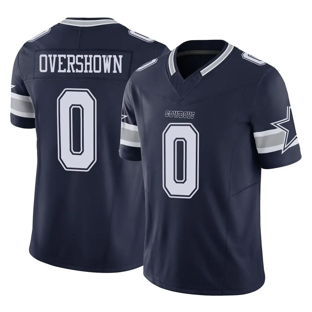 Punc D.Cowboys #0 DeMarvion Overshown Player Navy Limited Vapor F.U.S.E. Home Game Stitched Jerseys