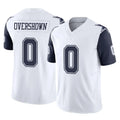 Punc D.Cowboys #0 DeMarvion Overshown Player White-Navy Limited Vapor F.U.S.E. Home Game Stitched Jerseys
