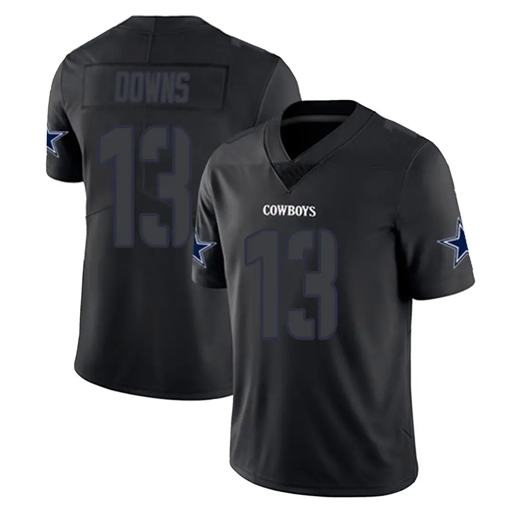 Punc D.Cowboys #13 Caleb Downs Player Black Impact Limited Home Game Stitched Jerseys