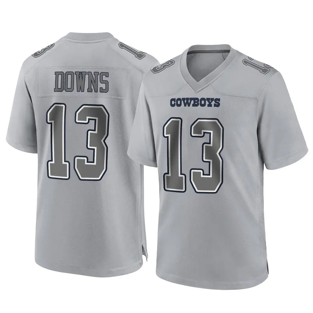 Punc D.Cowboys #13 Caleb Downs Player Gray Atmosphere Fashion Home Game Stitched Jerseys